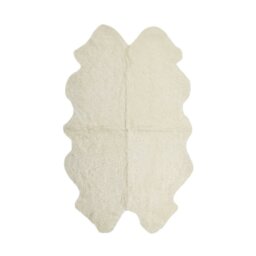 Rackhams New Zealand Sheepskin - Short Curly Wool - Rug 180x110 cm - Pearl - thumbnail 6