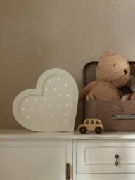Rackhams Heart Lamp in White (28x28x5.5 cm) - White - One size - thumbnail 4