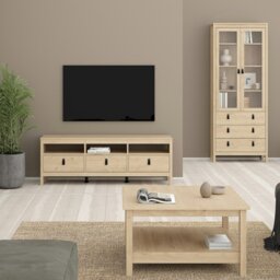Rackhams Barcelona Coffee Table in Jackson Hickory Oak - Oak - Brown - 81 - thumbnail 5
