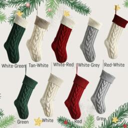 Rackhams Personalised Embroidered Christmas Stocking - Tan-White - thumbnail 4