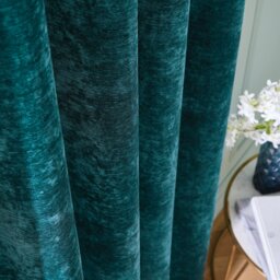 Rackhams Selene Luxury Chenille Weighted Thermal Eyelet Curtains - 66x72 Inch - 2 - Polyester - thumbnail 2