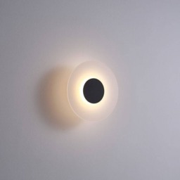 Rackhams 6 Watt LED Round Black IP65 Bath Sconce Light - thumbnail 2
