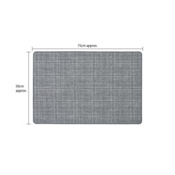 Rackhams Elegance Machine Washable Indoor Doormat and Runner, Grey - thumbnail 6