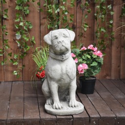 Rackhams Stone Cast Large Boxer Dog Garden Ornament - thumbnail 4