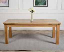 Rackhams Richmond Solid Oak Extendable Dining Table - 200 to 280cm - Brown - Matte Laquer - 1 - thumbnail 3