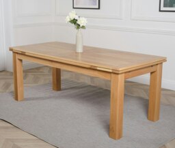 Rackhams Richmond Solid Oak Extendable Dining Table - 200 to 280cm - Brown - Matte Laquer - 1 - thumbnail 5