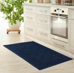 Rackhams Tribela Gel Mat - Navy - 60cm x 220cm (2ft x 7.2ft) - thumbnail 3