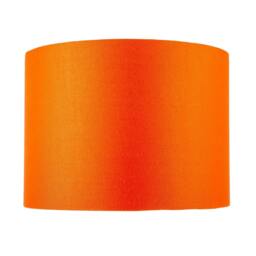"Rackhams Contemporary Vivid Orange Cotton 12"" Table Base or Pendant Lamp Shade" - thumbnail 5