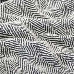 Rackhams Throw Cotton Herringbone 160x210 cm Navy Blue - thumbnail 5