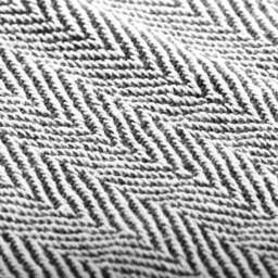 Rackhams Throw Cotton Herringbone 160x210 cm Navy Blue - thumbnail 6