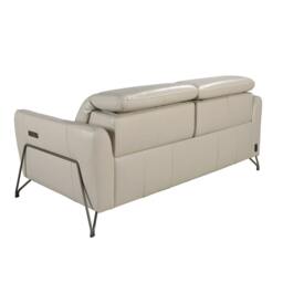 Rackhams Relax sofa in sand leather 6264/6276 - 164 x 111 x 104 - Sand - Darkened steel - 2 - thumbnail 6