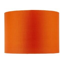 Rackhams Contemporary Drum Lamp Shade in Vibrant Orange Cotton Blend Fabric - thumbnail 4