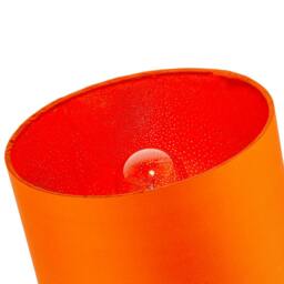 Rackhams Contemporary Drum Lamp Shade in Vibrant Orange Cotton Blend Fabric - thumbnail 5
