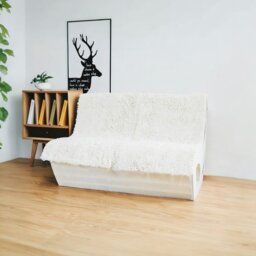 Rackhams Accordion Sofa Single Seater, Two Seater, Three Seater, Foldable - Single Seater - Brown - thumbnail 1