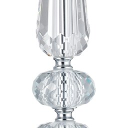 Rackhams Contemporary Transparent K9 Crystal Glass Table Lamp Base with Faceted Spheres - thumbnail 3