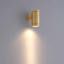 Rackhams 3 Watt LED Exterior Brass Wall Light - thumbnail 2