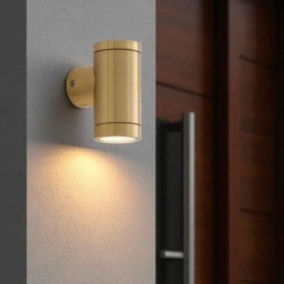 Rackhams 3 Watt LED Exterior Brass Wall Light - thumbnail 3