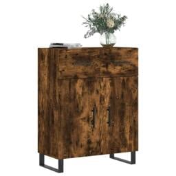 Rackhams Sideboard Smoked Oak 69.5x34x90 cm Engineered Wood - thumbnail 3