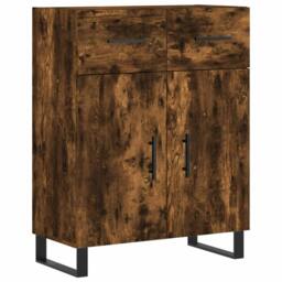 Rackhams Sideboard Smoked Oak 69.5x34x90 cm Engineered Wood - thumbnail 2