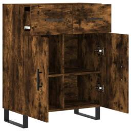Rackhams Sideboard Smoked Oak 69.5x34x90 cm Engineered Wood - thumbnail 5