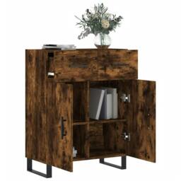Rackhams Sideboard Smoked Oak 69.5x34x90 cm Engineered Wood - thumbnail 4
