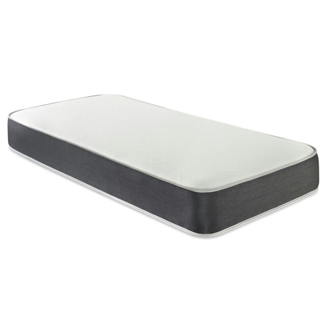 Rackhams Linear Cool Touch Hybrid Mattress - 20cm Deep, Soft Firmness - Grey - 1 - 3ft Single Mattress (90cm x 190cm) - image 1