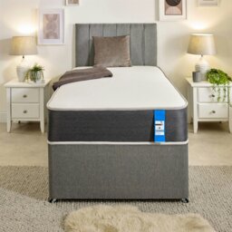 Rackhams Linear Cool Touch Hybrid Mattress - 20cm Deep, Soft Firmness - Grey - 1 - 3ft Single Mattress (90cm x 190cm) - thumbnail 3
