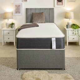 Rackhams Linear Cool Touch Hybrid Mattress - 20cm Deep, Soft Firmness - Grey - 1 - 3ft Single Mattress (90cm x 190cm) - thumbnail 6