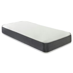 Rackhams Linear Cool Touch Hybrid Mattress - 20cm Deep, Soft Firmness - Grey - 1 - 3ft Single Mattress (90cm x 190cm)