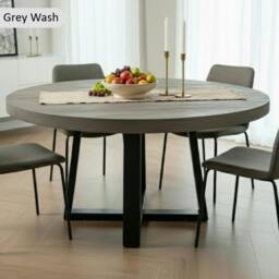 Rackhams Chunky and Sturdy Round Dining Table - 110cm - thumbnail 5