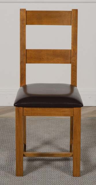 Rackhams Lincoln Solid Oak Dining Chair - Brown - 1 - image 1