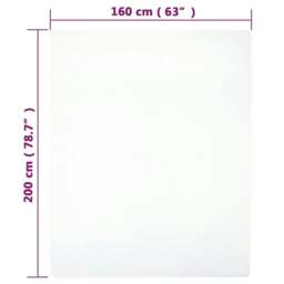 Rackhams Jersey Fitted Sheet White 160x200 cm Cotton - thumbnail 4