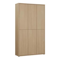Rackhams Alice Springs Tall Shoe Cabinet with 6 Doors Push-to-Open in Elegancia Oak - Matt - Standard - Elegancia Oak - thumbnail 2