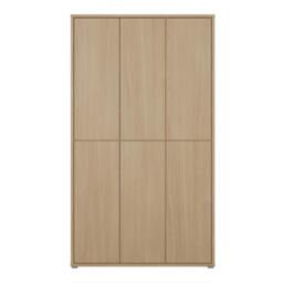 Rackhams Alice Springs Tall Shoe Cabinet with 6 Doors Push-to-Open in Elegancia Oak - Matt - Standard - Elegancia Oak - thumbnail 3
