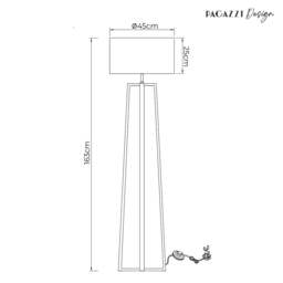 Rackhams Savine Champagne Gold Floor Lamp - thumbnail 6