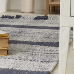 Rackhams Highland Navy Checkered Rug - 80X150 cm - thumbnail 6