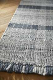Rackhams Highland Navy Checkered Rug - 80X150 cm - thumbnail 2