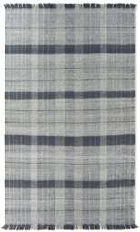 Rackhams Highland Navy Checkered Rug - 80X150 cm