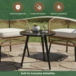 Rackhams Black Marble Top Coffee Table - thumbnail 5