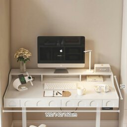 Rackhams Freya Smart Standing Office Desk, Up And Down, Electric Height Adjustable - 120 x 70cm - thumbnail 3