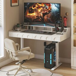 Rackhams Freya Smart Standing Office Desk, Up And Down, Electric Height Adjustable - 120 x 70cm - thumbnail 6
