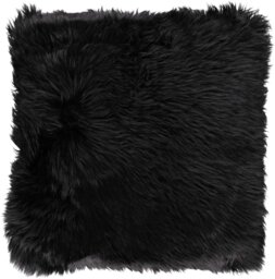 Rackhams Long-Wool Sheepskin Cushion - 35x35 cm - Dove - thumbnail 4