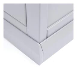 Rackhams Rocca 4 Drawer Chest of Drawers Brass Knob - Grey - thumbnail 6