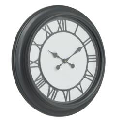 Rackhams Louie Wall Clock - Grey - One Size - Grey - 100% Mixed