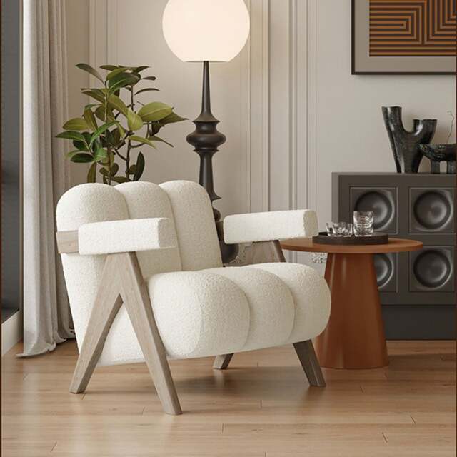 Rackhams Rosa Armchair, Velvet/ Boucle - Grey Legs - Green - Velvet - image 1