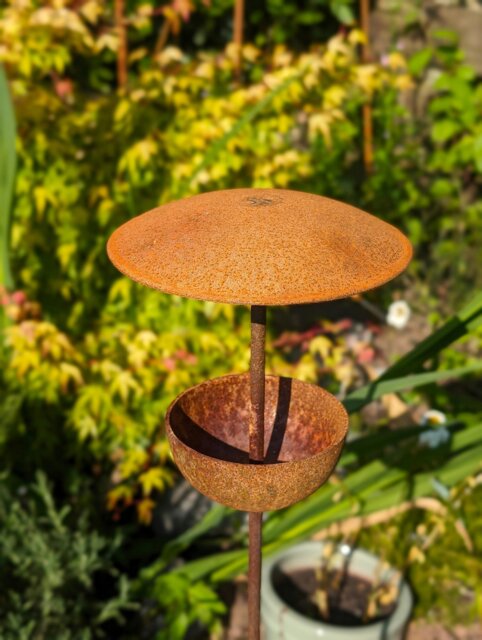 Rackhams Rusty Bird Feeder Stake - Medium - 15cm - image 1