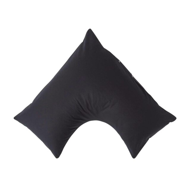Rackhams Egyptian Cotton V Shaped Pillowcase 200 TC - Black - image 1