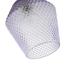 Rackhams Modern and Compact Diamond Design Purple Lilac Glass Pendant Shade - thumbnail 5