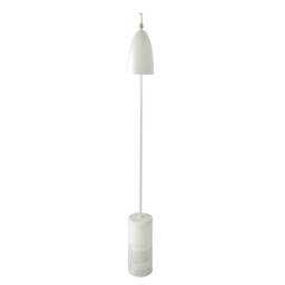 Rackhams Marble and White Steel Floor Lamp 8036 - thumbnail 2