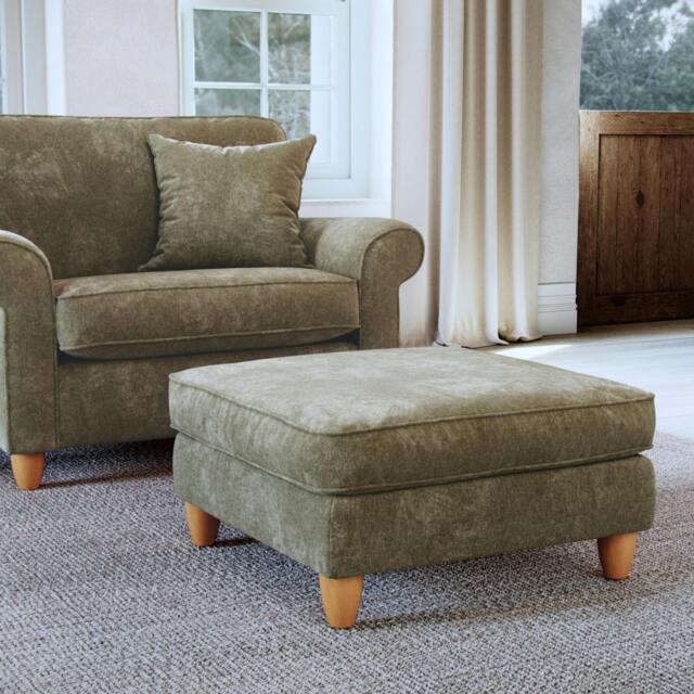 Rackhams Abingdon Footstool - Winter Moss - image 1
